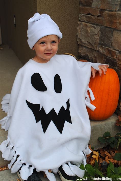 no sew ghost costume|no sew ghost poncho costume.